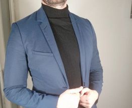 Belle veste costume slim homme marine brice taille 48