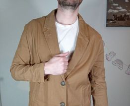 Très élégant pardessus long beige/marron zara taille M