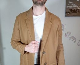 Très élégant pardessus long beige/marron zara taille M