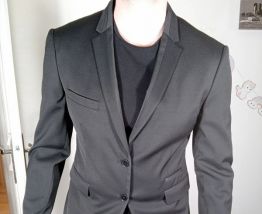 Élégant costume noir homme devred taille 52 veste 42 pantalo