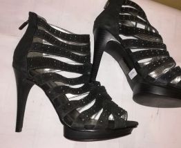 920A* FOSCO sandales noires CUIR (39)