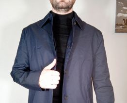 Pardessus/trench homme zara marine taille L