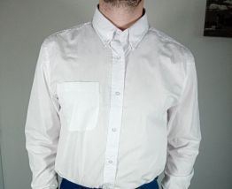 Chemise blanche homme work wear taille L