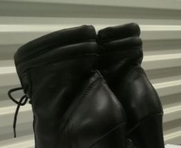 481A* MANAS sexy boots noirs cuir (37)
