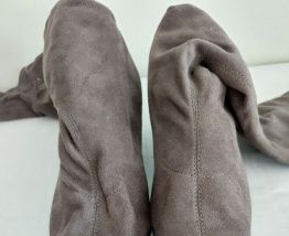 223C* EXIT superbes bottes taupe stretch (37)