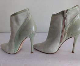 208C* Spaziomoda - sexy bottillons turquoise full cuir (40)
