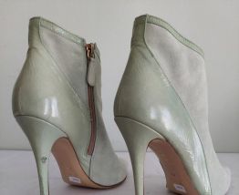 208C* Spaziomoda - sexy bottillons turquoise full cuir (40)