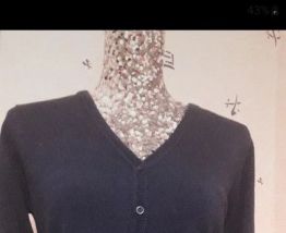 Magnifique gilet très doux, bleu indigo, taille 36/38