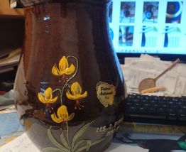 Vase en céramique vernis