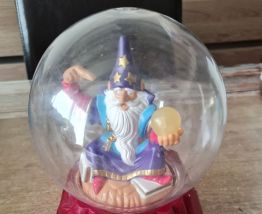 Boule parlante Merlin l'enchanteur jouet vintage