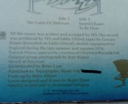 Vinyle LP 33T Yes Relayer de 1974