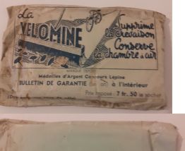 Sachet de Vélomine de 1926 anti crevaison de l'époque bonjou
