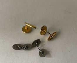 Lot 2 paires de boutons de manchettes 