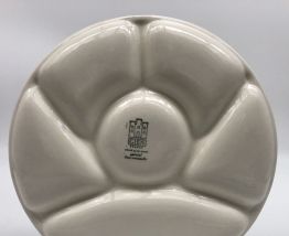 6 Assiettes à fondue Bourguignonne estampillées « Gien »