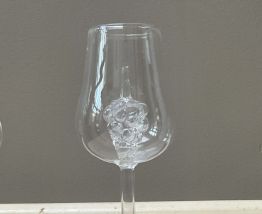 3 verres à pied cristal fait main