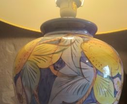 Lampe à poser déco fruits et fleurs 