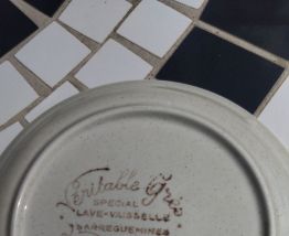 Assiette à dessert Sarreguemines Grès de Bourgogne spécial l