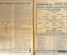 Rare Tottenham Hotspur v West Bromwich Albion,FA Cup 24.1.48