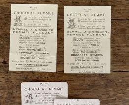 Images automobiles anciennes Chocolat Kemmel