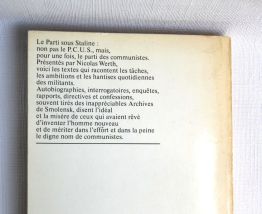 Etre communiste en URSS sous Staline. Nicolas Werth. 
