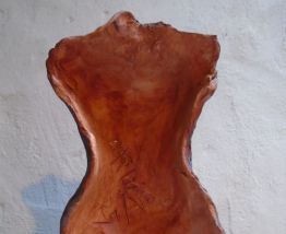 Buste vestige sur socle pierre 