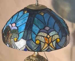 Lampe ancienne regule patiné bronze art nouveau   abat jour 