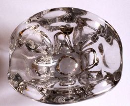 CENDRIER en cristal de BAYEL