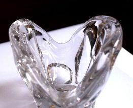 CENDRIER en cristal de BAYEL