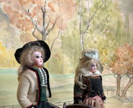 Paire De Poupées Parisiennes Jumeau.