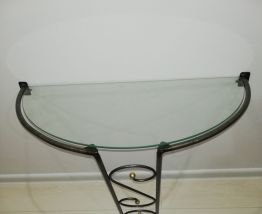 Console d'entrée en métal et glace - 