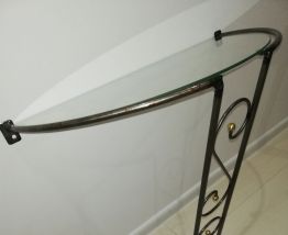 Console d'entrée en métal et glace - 