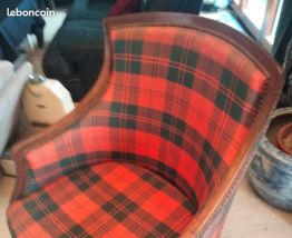 Bergère à motif écossais