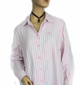 Chemise rayé rose et blanc 