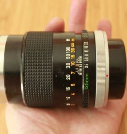 Objectif argentique Canon 135mm