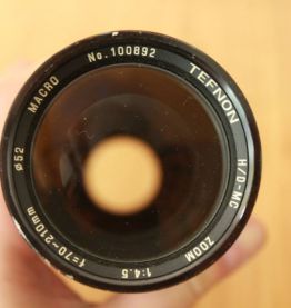 Zoom 210mm Tefnon argentique
