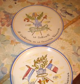 Lot de 6 Assiettes (Bi-Centenaire de la Révolution Française)