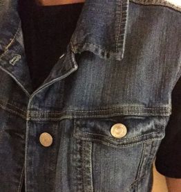 Veste sans manche denim Mango