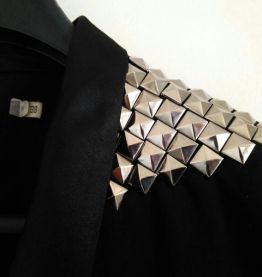 Veste Kookai noir avec empiècements argentés