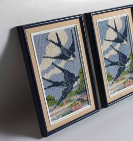 cadres demi point hirondelles