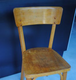 2 Chaises de bistrot Emile Baumann vintage années 50