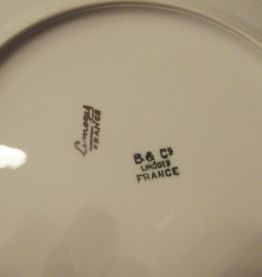 jolie assiette sanglier en porcelaine de Limoges