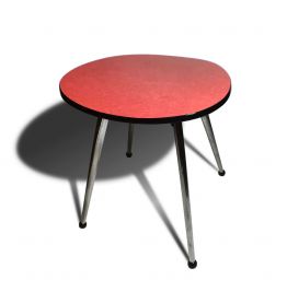 Tabouret formica rouge