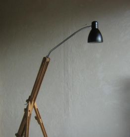 Lampe trépied Bois et metal