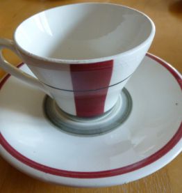 Paire de tasses à café 50's