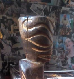 Tiki de Bora Bora en bois - Polynésie