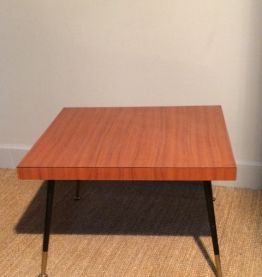 Petite table basse en formica 60's