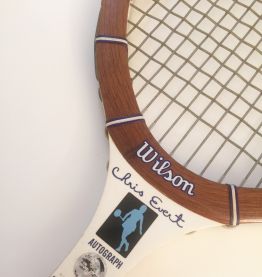 Raquette de tennis vintage de collection Wilson autograph Chris Evert 
