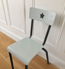 Petite chaise d'écolier Black Star années 60