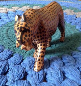 Leopard bois HAND MADE Kenya