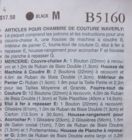 Pochette couture de 7 patrons déco et rangement complète et neuve en français et anglais